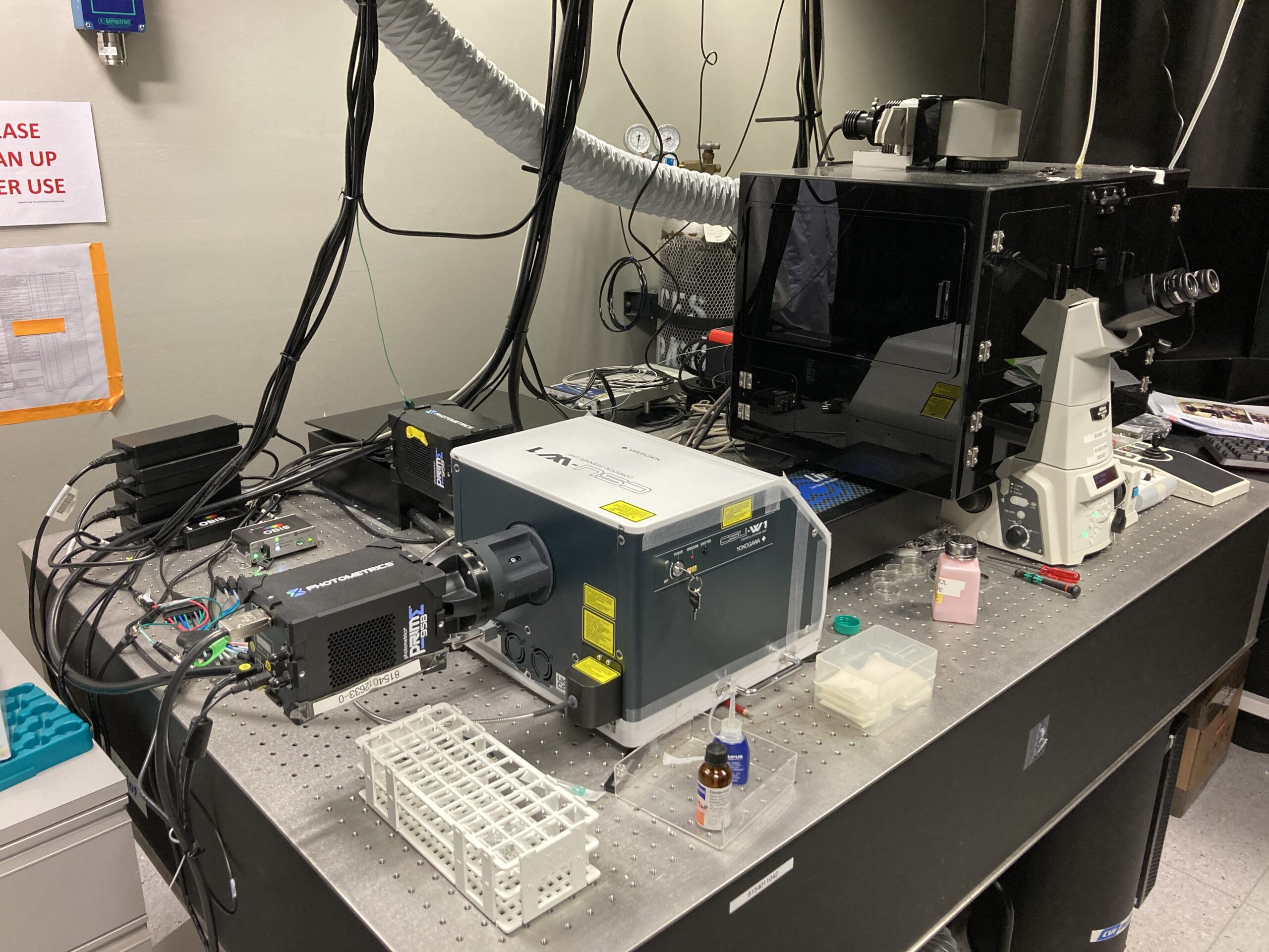 CBIS LM Core: Live-SR spinning disk confocal with TIRF