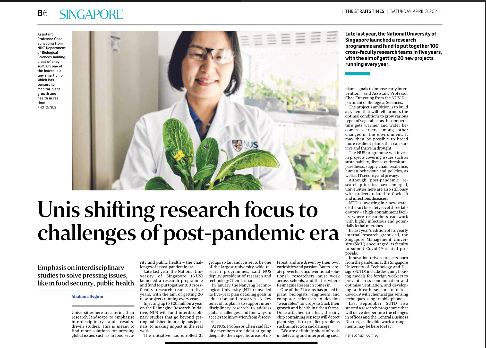 Unis shifting research focus to challenges of post-pandemic era